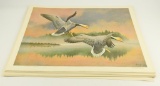 Lot # 4402 - Approximately (40) “Emperor Geese Pitching“ prints by Eward J. Bierly. Signed and