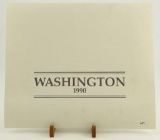 Lot # 4414 - Limited edition 1990 Washington Duck Stamp print by Thomas Quinn.  Signed in pencil