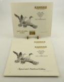 Lot # 4425 - (3) Limited edition 1987-1988 Kansas Waterfowl Habitat prints by Guy Coheleach to