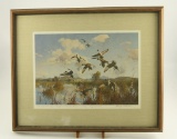 Lot # 4451 - “Whispering Wings-Pintails” by Harry C. Adamson. Signed in pencil with