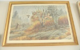 Lot # 4460 - Limited edition print of grouse by David A. Maass. Signed and numbered in pencil
