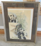 Lot # 4465 - “Giant Pandas” print from an oil painting by Edward J. Bierly and published for