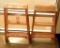 Lot #1300 - (2) Wooden 24” folding step ladders