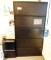 Lot #1332 - Commercial five drawer horizontal file cabinet (69” x 36” x 20”) and two drawer file