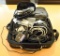 Lot #1364 - Soft padded case full of power supplies, Power Adapters, Linksys broadband router