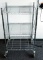 Lot #1435 - Shelf Tech Systems stainless commercial three tier cart on castors (31” x 24” x 18”)