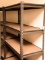 Lot #1481 - (2) five tier metal framed storage shelving units (72” x 36” x 19”)