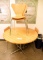 Lot #1485 - Contemporary mid-century modern Maple breakfast table and (4) polyform matching chairs