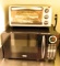 Lot #1495 - Sunbeam Microwave and Black and Decker toaster oven