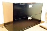 Lot #1385 - Hon commercial two door horizontal file cabinet (28” x 42” x 19”)