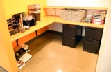 Lot #1388 - Entire Contents of cubical to include: file storage holders, organizers, waste bins