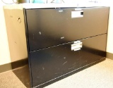 Lot #1397 - Hon Commercial two drawer horizontal file cabinet (28” x 42” x 19”) with faux wooden