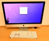 Lot #1423 - Apple EMC 2639 All-In-One I-Mac 27” screen with Intel i5 in silver finish with (2)