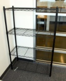 Lot #1441 - Shelf Tech Products stainless steel four tier dry storage rack in black matte finish