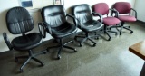 Lot #1453 - (5) Office chairs (as is)