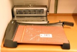 Lot #1471 - Akiles Wiremac 31 binding machine, X-Acto paper cutter