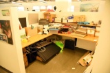 Lot #1479 - Entire contents of cubical to include: Large Qty of office supplies, folding easel/