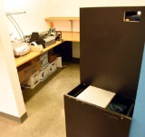Lot #1480 - Entire contents of cubical to include: Epson Perfection 4990 photo printer, Acco