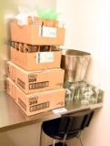 Lot #1486 - (2) cases of Libby beer can glasses (48 total) 2) cases of pilsner glasses, beer