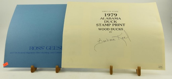 (12) 1977-78 Federal Migratory Bird Hunting and Conservation Stamp prints of Ross Geese by Martin