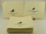 (~42) National Wild Turkey Federation 1979 and 1980 Turkey Stamp prints by Walter Wolfe and Ken