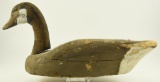 Large Dorchester Co. wooden Canada Goose decoy (missing wooden keel) with gunning wear 23 ½”