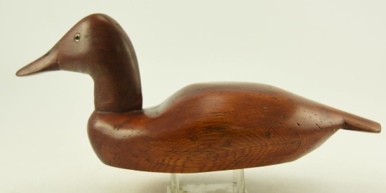 Woodrow Wilson, Crisfield, MD 1979 Oak 1945 Ward Brothers Replica decoy signed and dated on