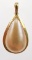 Lot #3: 14k yellow gold ladies’ enhancer , containing a bezel set pear shape Mabe' pearl