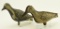 Lot #132 - (2) vintage “Tinnie” decoys Yellow legs and Plover each in original paint and condition