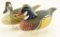 Lot #147 - Pair of Wood Ducks Hen and Drake by Barry Fuchs, Millington, MD 1972 signed and dated
