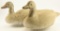 Lot #177 - (2) Vintage Cork Body Snow Goose Floater decoy