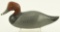 Lot #204 - 1/3 size carved Redhead drake decoy in original paint unsigned 8”