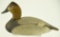 Lot #304 - Oliver Lawson, Rumbley, MD Duck House miniature carved Canvasback hen decoy in