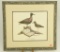 Lot #46 - Framed M.C. Weiler print of A. Elmer Crowell shorebirds (18” x 20”)