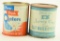 Lot #71 - (2) Vintage Pint Oyster tins: Dorsey Seafood New Church, VA, Phillips Seafood Packing