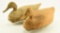 Lot #78 - (2) Wildfowler Decoy Company Point Pleasant, NJ vintage wooden decoys (as-is)