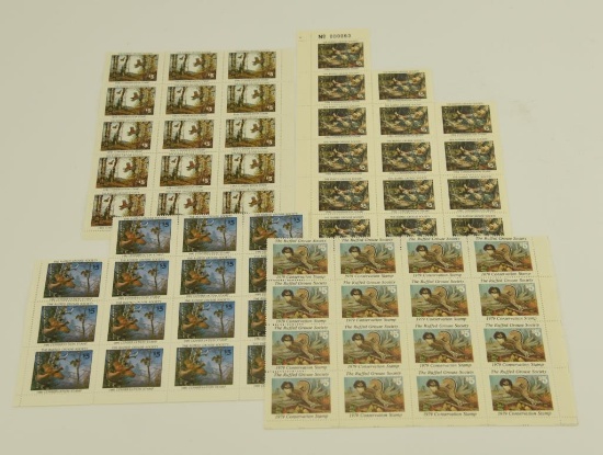 Lot #12 - Large Qty of Ruffle Grouse Stamps (approximately 54 total) (15) 1980, (16) 1981, (16)