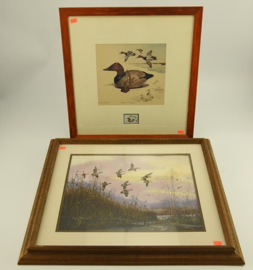 Lot #13 - 1976 US Department of the Interior Migratory Bird Hunting Stamp print by James P.