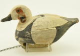 Lot #144 - Folk Art Style Old Squaw decoy with faint stamp on underside WM-11