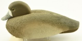 Lot #161 - Pete J. Valkart Sr. Harvey Family Rig Bluebill hen cork body decoy branded PJV on un