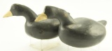 Lot #163 - Pair of Bob Booth, Chincoteague Island, VA Coots both signed and dated 1995 on under