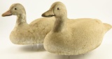 Lot #177 - (2) Vintage Cork Body Snow Goose Floater decoy