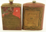 Lot #192 - (2) Vintage powder tins: Hazard Powder Company and DuPont Gun Powder HF grade