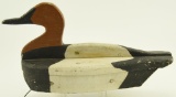 Lot #221 - Talbot County Canvasback drake decoy unknown maker