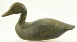 Lot #226 - Primitive Black Duck with raised slightly turned head unsigned