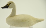 Lot #303 - Capt. Jess Urie Rock, Hall, MD miniature carved Swan decoy signed  on underside