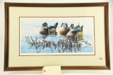 Lot #35 - Framed print of Wood Ducks by W. Robert Tolley 32/300 (18” x 27”)