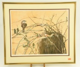 Lot #45 - Framed print of Sparrows S/N Robert Tolley 71/200 (18” x 21”)