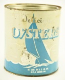 Lot #47 - W. Evans and Son Rock Hall, MD 1 gallon vintage oyster tin