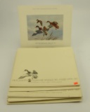 Lot #7 - (10) 1979-1980 Tennessee Waterfowl Stamp prints by Dick Elliot (each in original folder